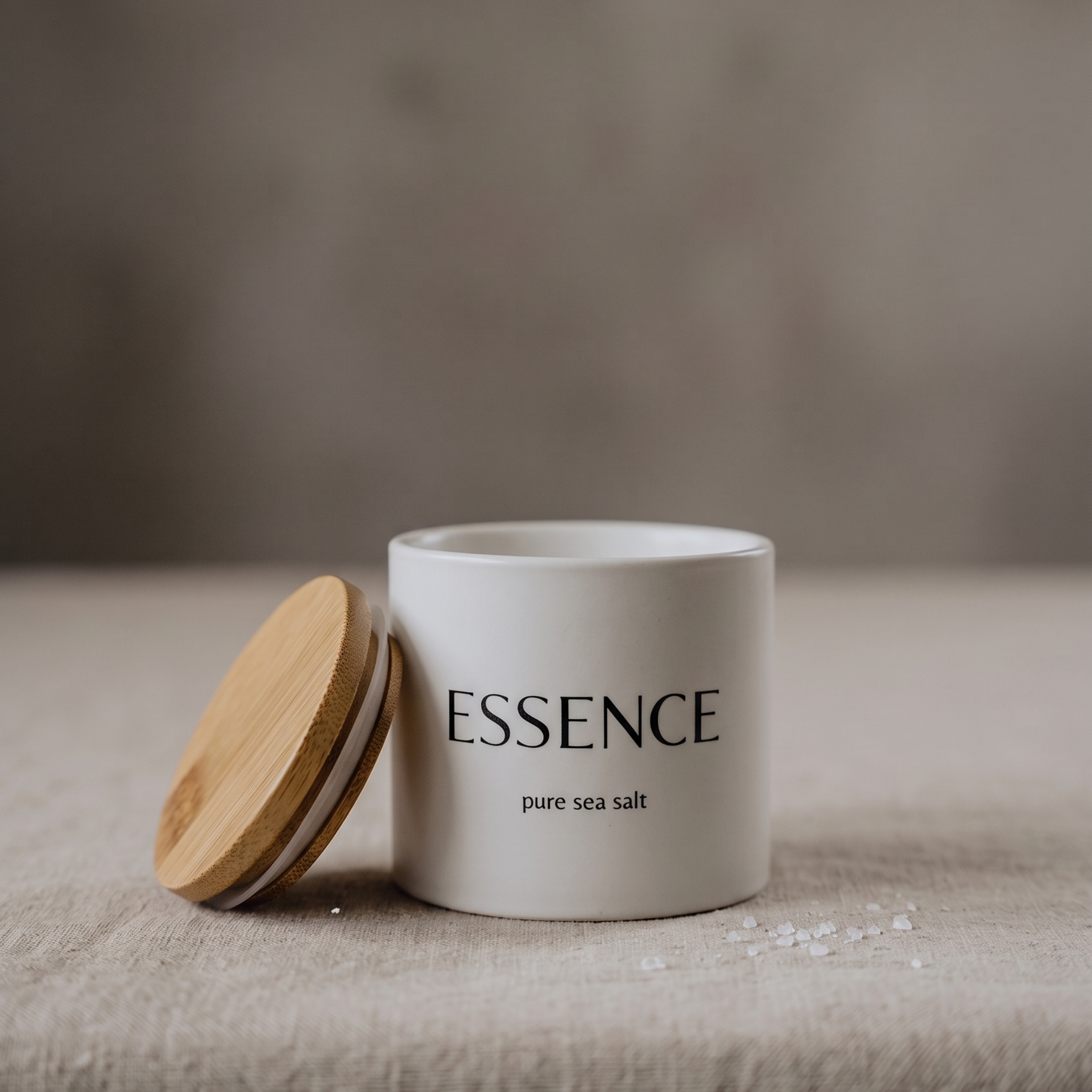 Coarse Sea Salt in Ceramic Cellar