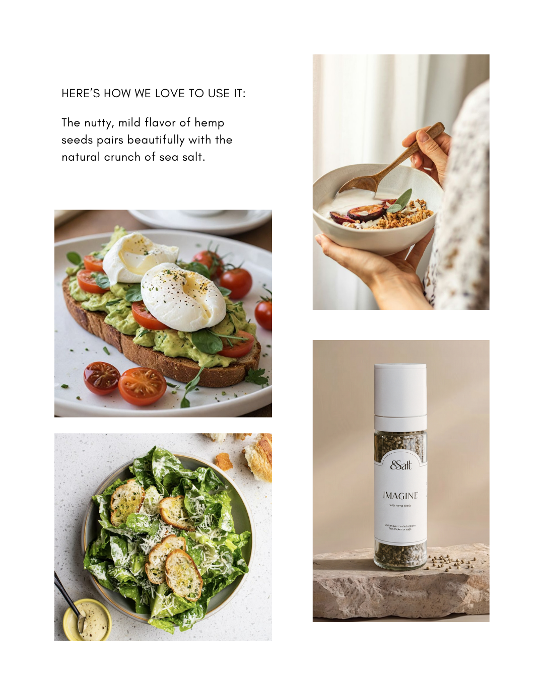 IMAGINE  — Sea Salt & Hemp Seed Grinder